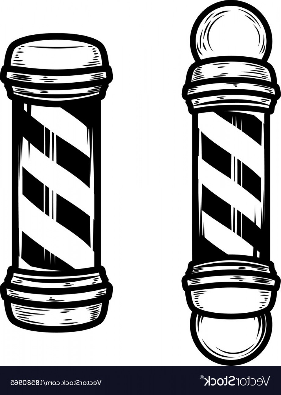 920x1296 Barber Shop Pole On White Background Vector Geekchicpro