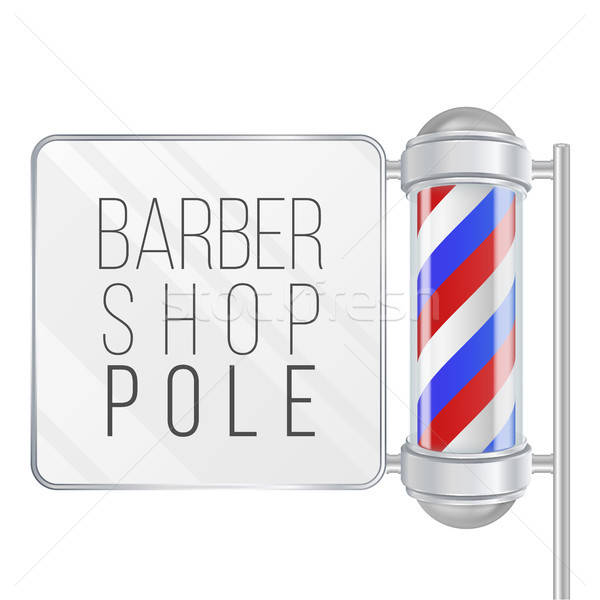 600x600 Barber Shop Pole Vector Classic Barber Shop Pole Red, Blue