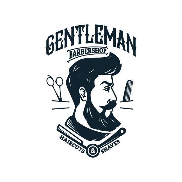 626x626 Vintage Barber Shop Logo Premium Vector Freepik In Barber