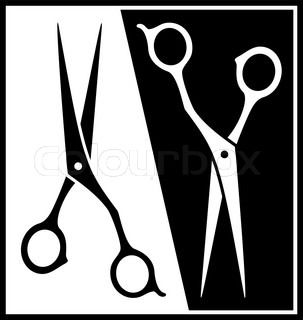 303x320 Set Barbershop Buttons With Barber Tools Vector Colourbox