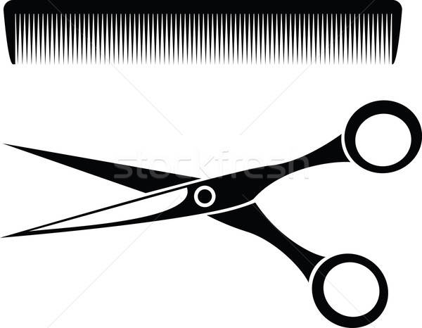 600x466 Barber's Tools Vector Illustration Maksim Harshchankou