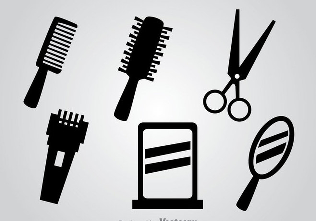 632x443 Barber Tools Black Vector Icons Free Vector Download Cannypic