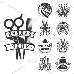 300x300 Haircut Line Icon Barber And Hairstyle Barber Vector Catamart