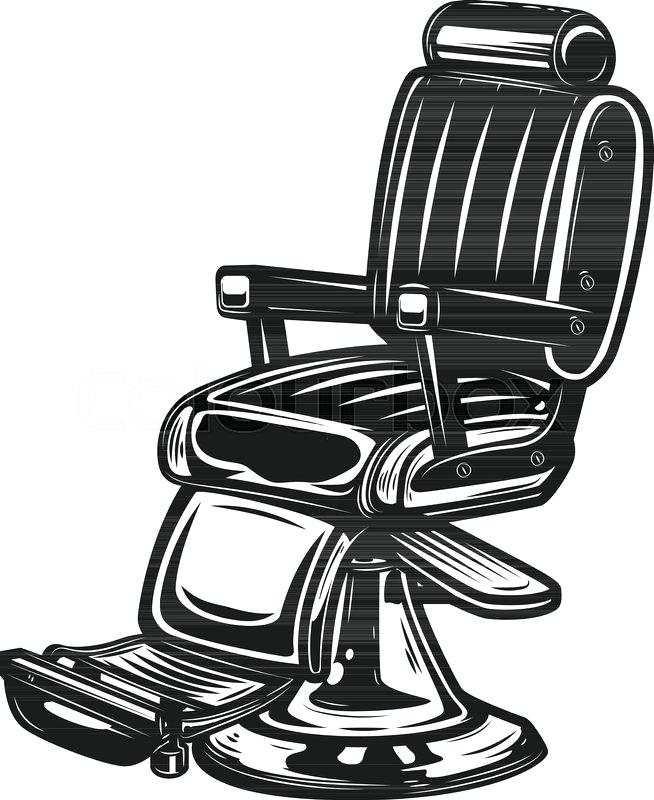 654x800 Barber Chair Isolated On White Stock Vector Barbershop Old