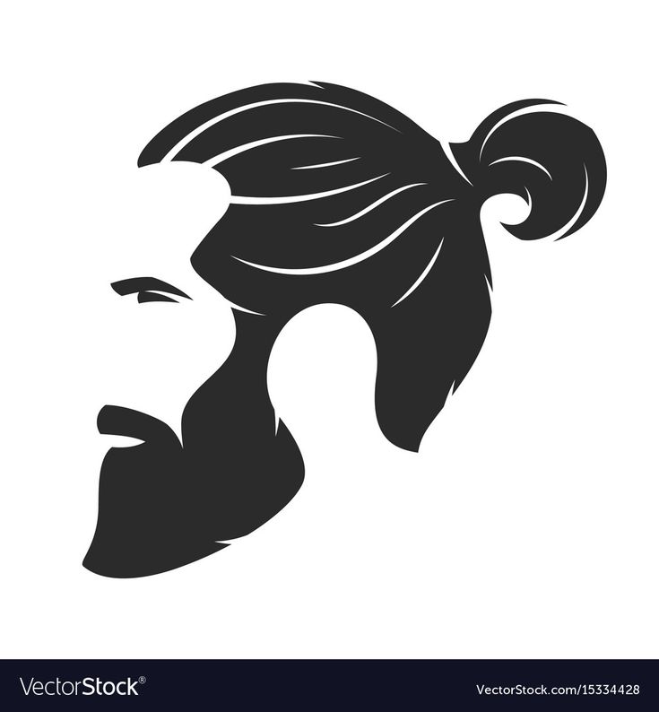 735x794 Vector Man Silhouette Of A Bearded Man Hipster Style Barber Vector
