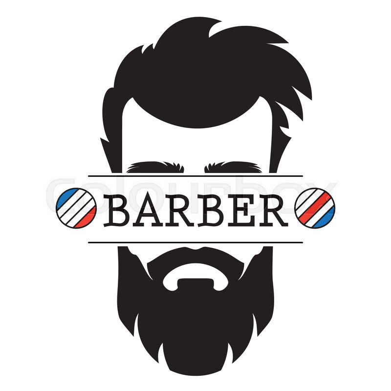 800x800 Barber Shop Vintage Retro Label Logo Stock Vector Colourbox