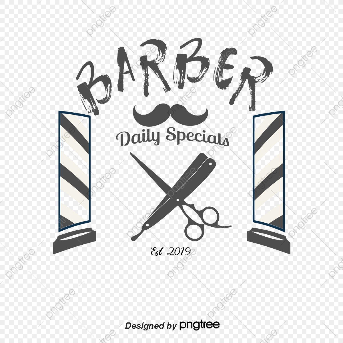 1200x1200 Creative Blue Barber Shop Tools, Blue Vector, Barber Vector, Shop