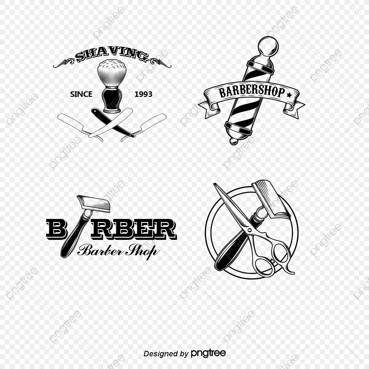 1200x1200 Barber Knife Vector, Barber Knife, Barber Tools, Shavers Png