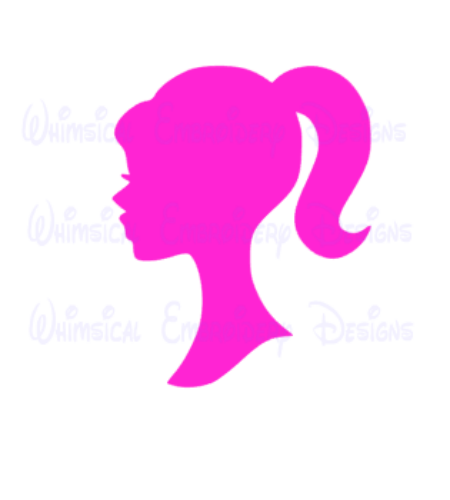450x500 Barbie Head Png Vector, Clipart