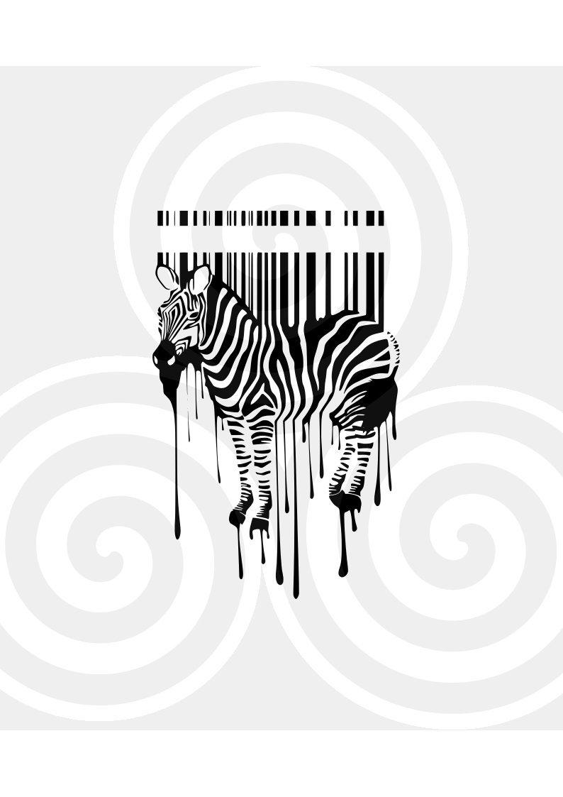 794x1123 Zebra Barcode Vector Pdf Png Dxf Vinyl Etsy