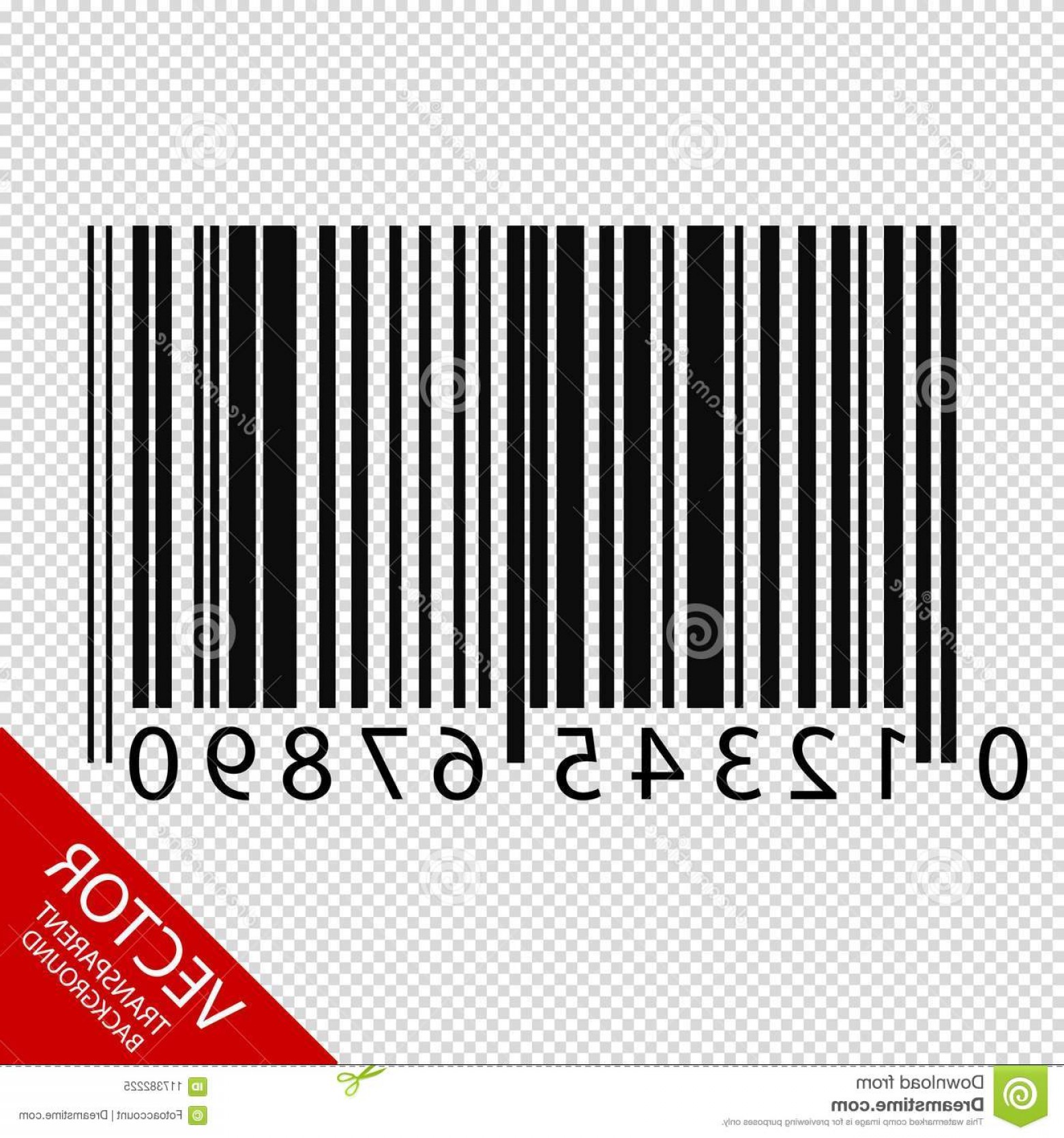 1560x1668 Barcode Vector Illustration Isolated Transparent Background Image