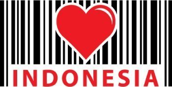 350x178 Love Indonesia Barcode Vector, Barcode Vector Adobe