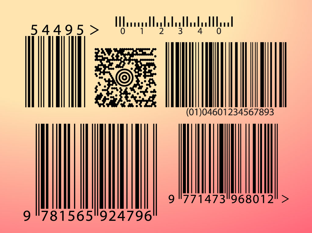 1024x765 Barcode Vector Graphics