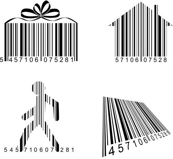 600x549 Creative Barcode Vector My Free Photoshop World