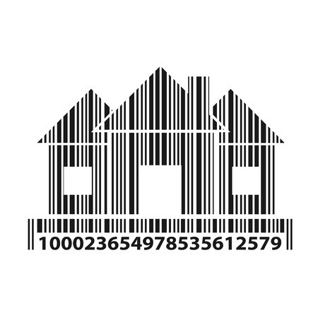 450x450 Home As Barcode, Vector Illustration Royalty Free Vector Graphics
