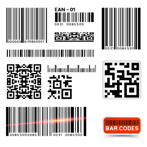 500x500 Various Types Of Barcodes Vector Set For Free Download Free