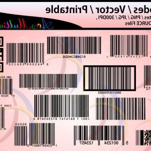 300x300 Barcode Vector Icon White Black Background Realistic Barcode Two