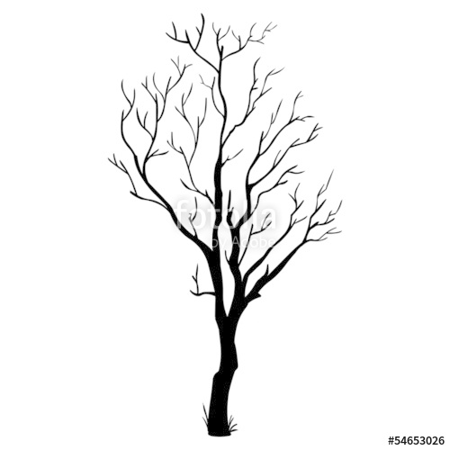 Bare Tree Silhouette Vector at Vectorified.com | Collection of Bare ...