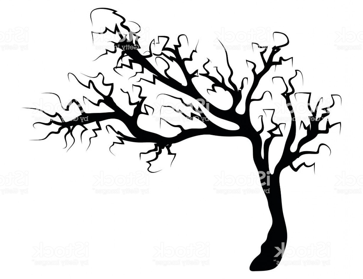 1228x945 Halloween Creepy Scary Bare Tree Vector Symbol Icon Design Gm