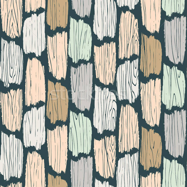 600x600 Wood Planks Seamless Pattern Tree Bark Texture Vector Background