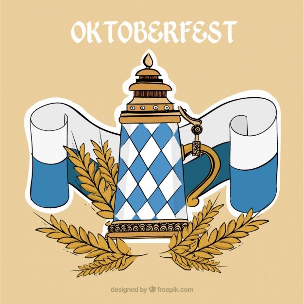 626x625 Beer And Barley To Celebrate Oktoberfest Vector Free Download