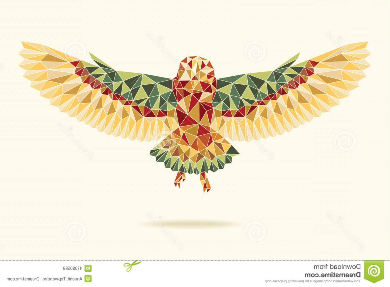 Stock Illustration Geometric Barn Owl Flying Abstract Colour 1560x1148 Stock Illustration Geometric Barn Owl Flying Abstract Colour