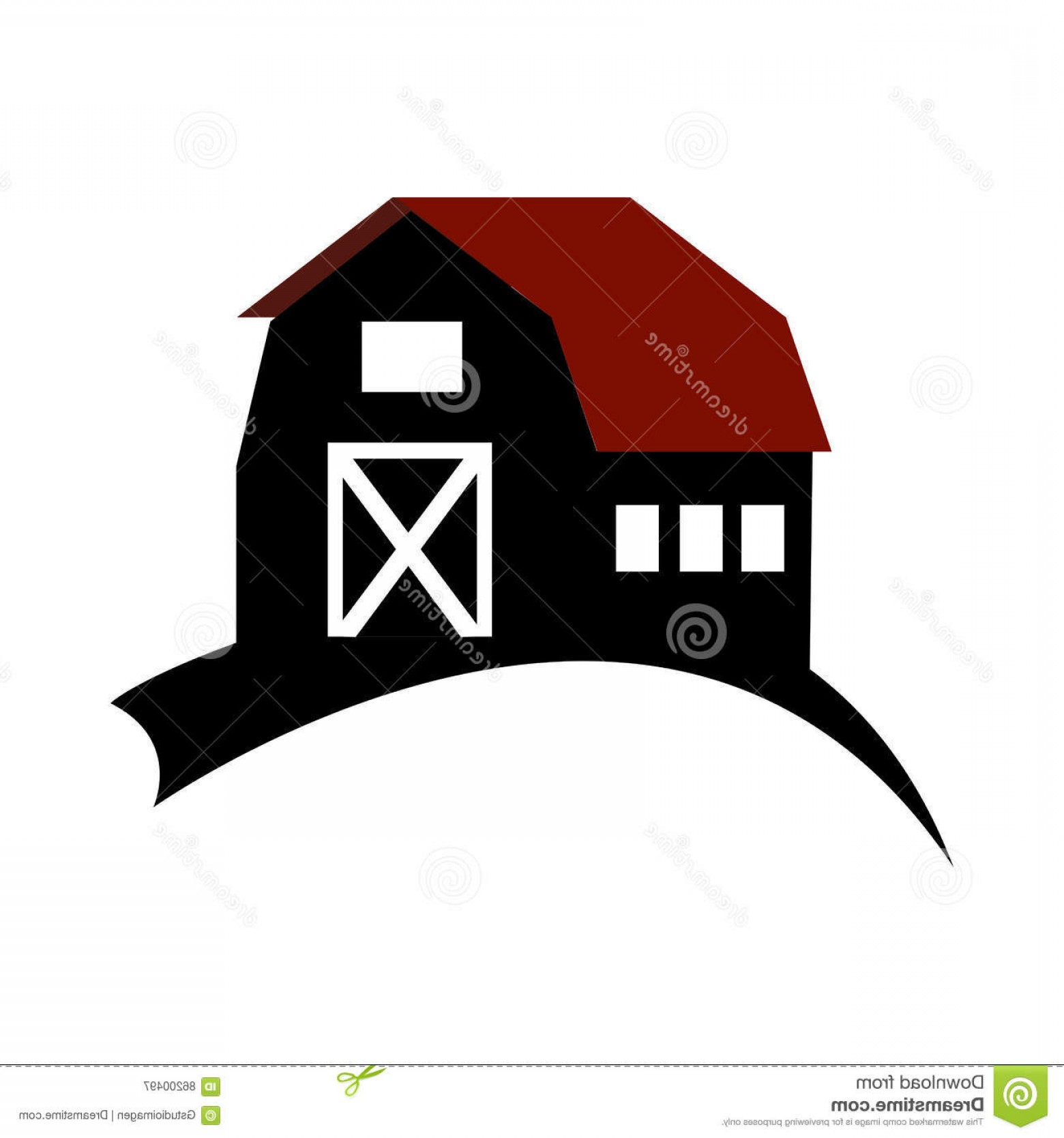 Barn Silhouette Vector at Vectorified.com | Collection of Barn