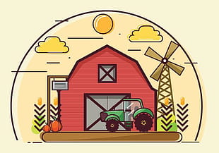 310x217 Farm And Barn Vector Pack Free Graphics Uihere