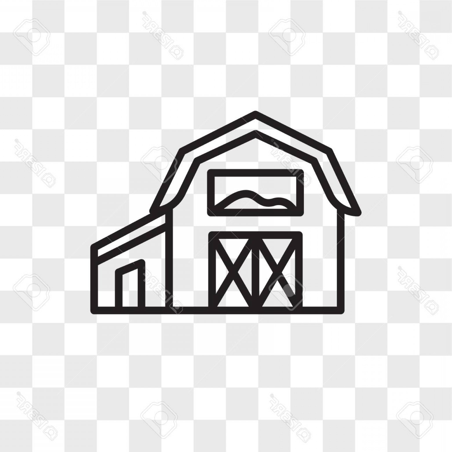 1560x1560 Photostock Vector Barn Vector Icon Isolated On Transparent