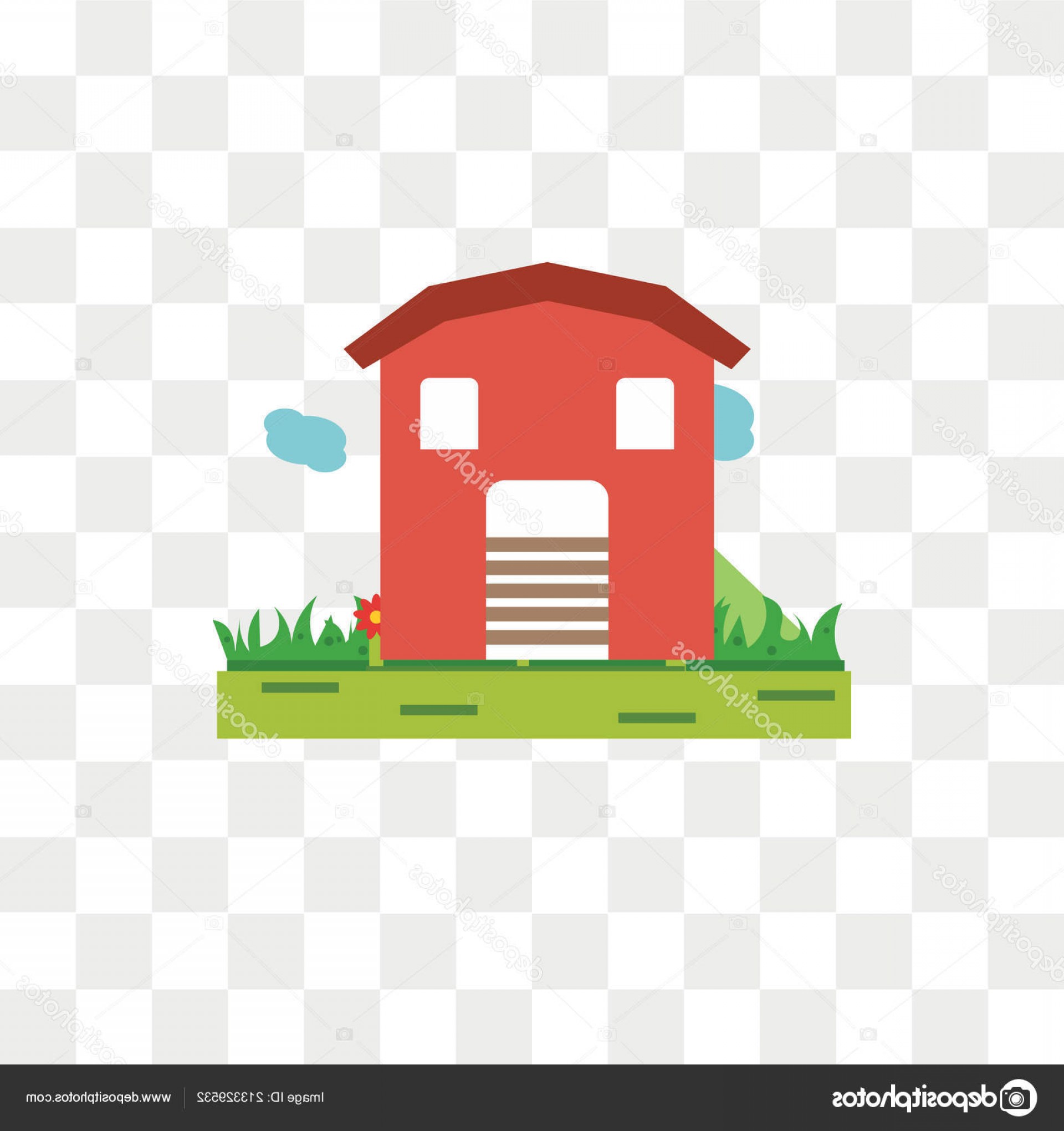 1920x2040 Stock Illustration Barn Vector Icon Isolated On Handandbeak