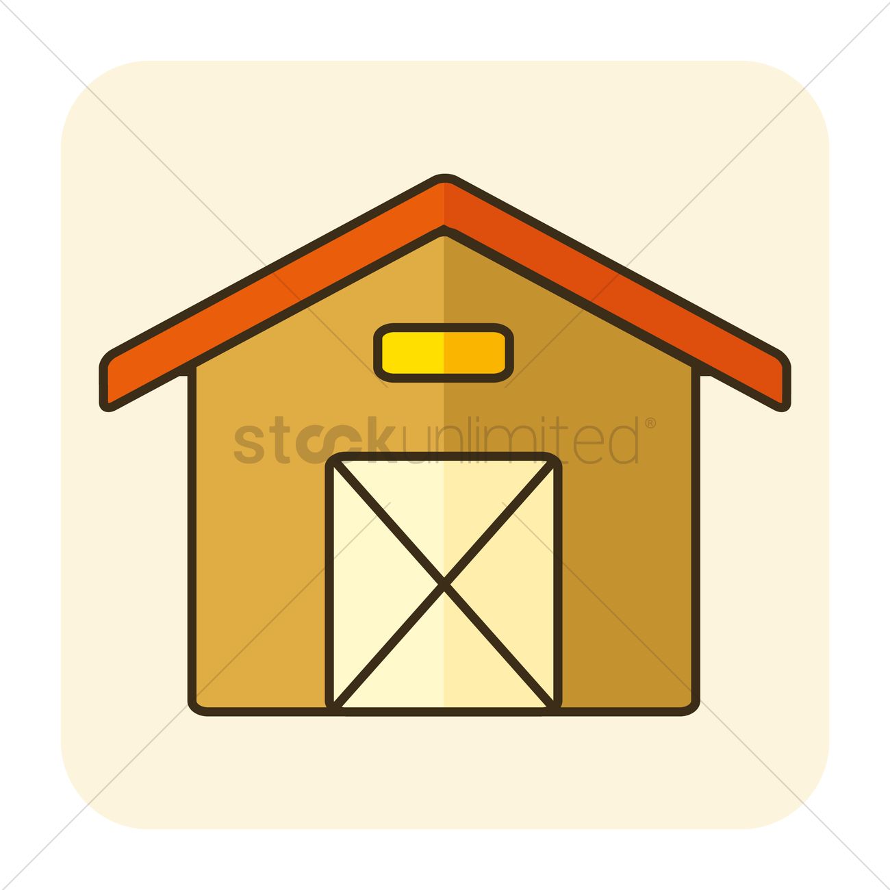 1300x1300 Barn Vector Image