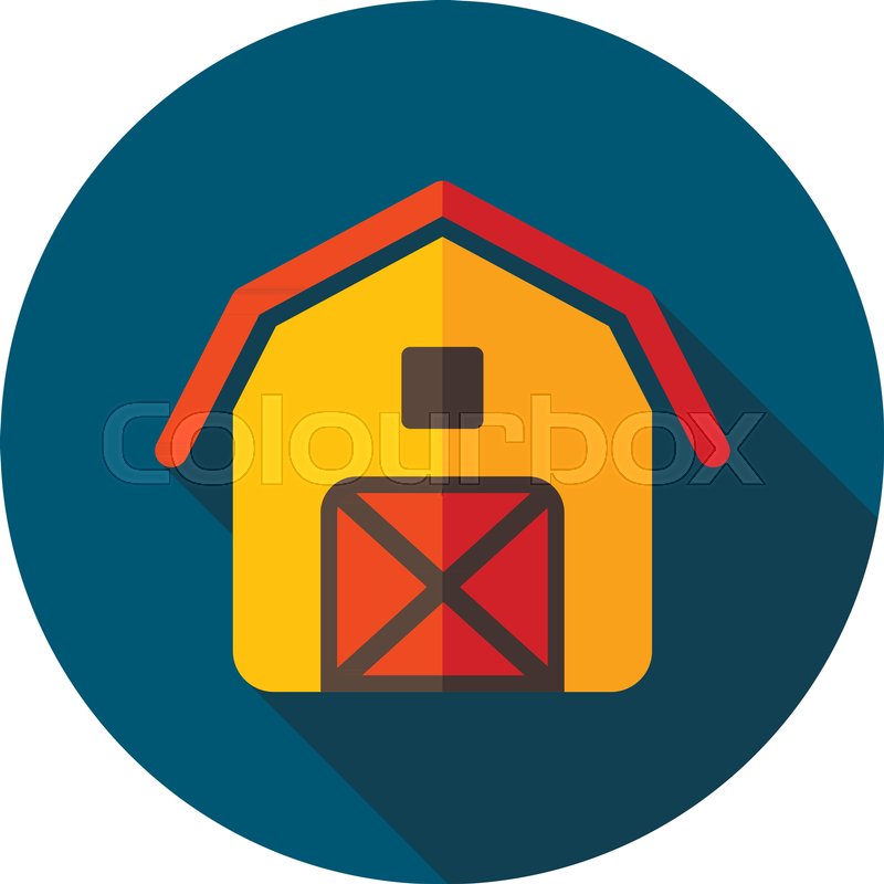 800x800 Barn Icon Farm Animal Sign Graph Stock Vector Colourbox