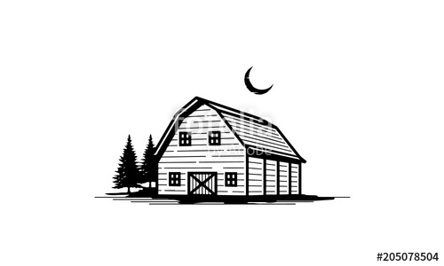 500x300 Rustic Vintage Barn Illustration Stock Image And Royalty Free