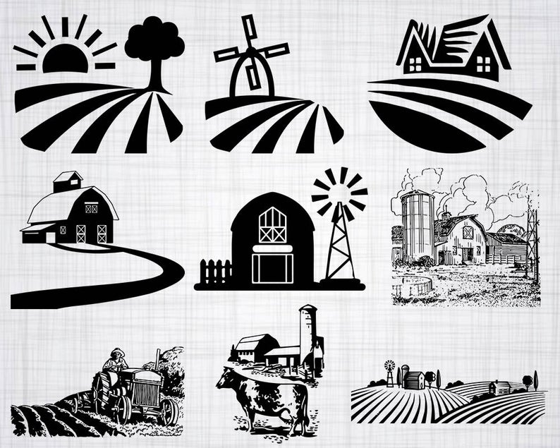 794x635 Farm Bundle Farm Clipart Farm For Etsy