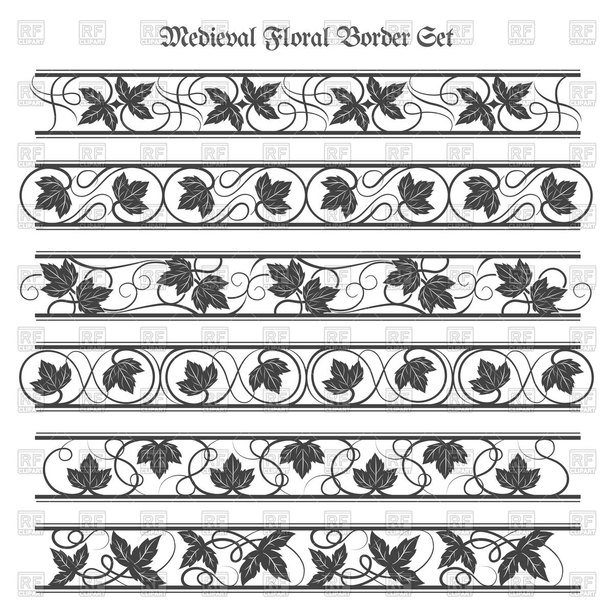 1200x1200 Ornate Floral Borders