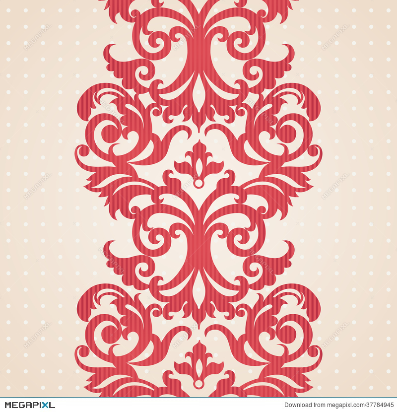 800x830 Vector Baroque Border In Victorian Style Illustration
