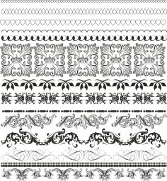 236x256 Baroque Border Vector Free Dxf Vectors