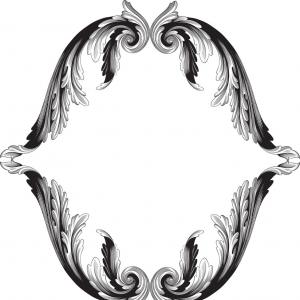 300x300 Baroque Vector Vintage Ornament Decorative Design Element Filigree