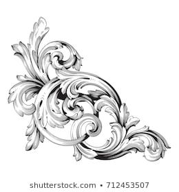 260x280 Baroque Vector Of Vintage Element For Design Decorative Design