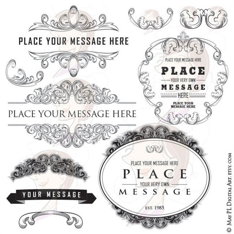 Baroque Frame Vector