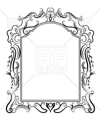 339x400 Stylized Baroque Frame Vector Image Of Borders And Frames
