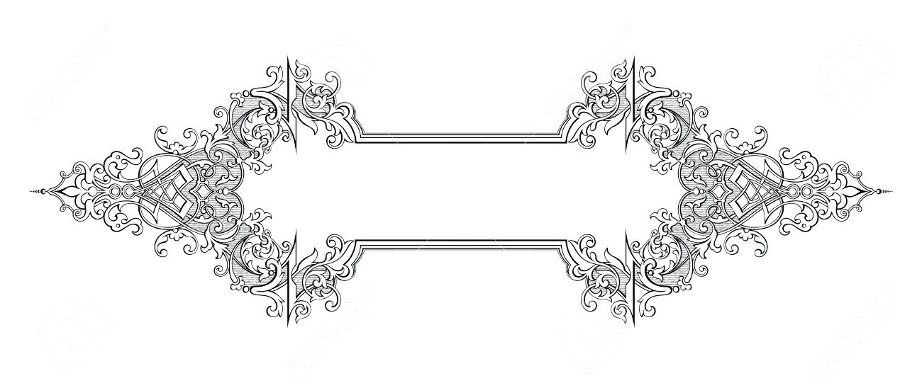 1300x541 Baroque Frame Tattoo Oval Victorian Frame Photo Frames Arenawp