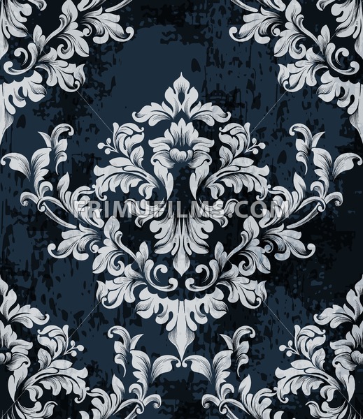 519x600 Damask Texture Pattern Vector Luxury Wallpaper Ornament Decor