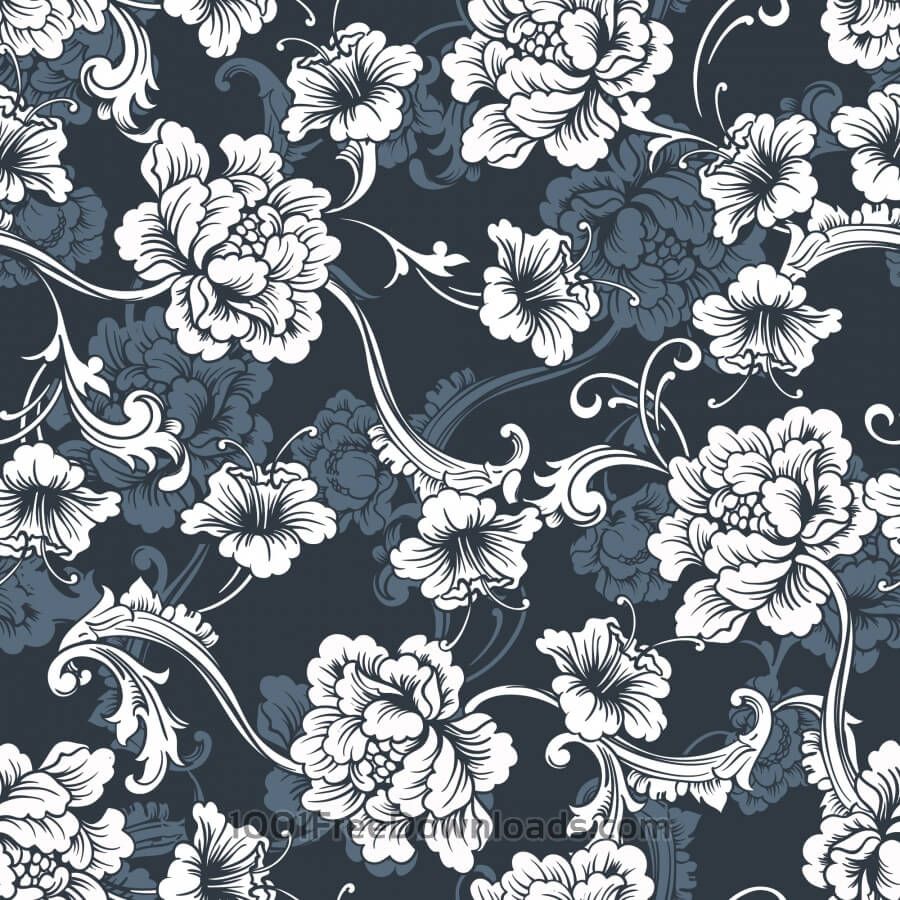 900x900 Seamless Vector Background Baroque Pattern Abstract Floral