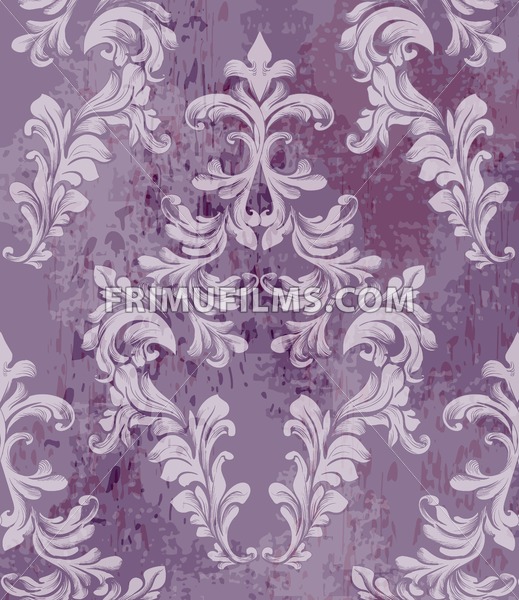519x600 Vintage Baroque Pattern Background Vector Rich Imperial Decors