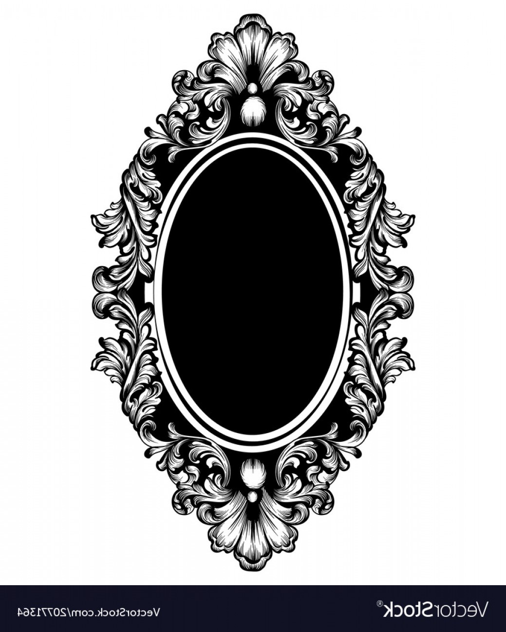 1039x1296 Vintage Luxury Mirror Frame Baroque Vector Soidergi