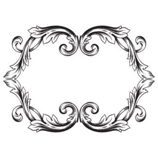 324x324 Baroque Corner Ornament Vector Download