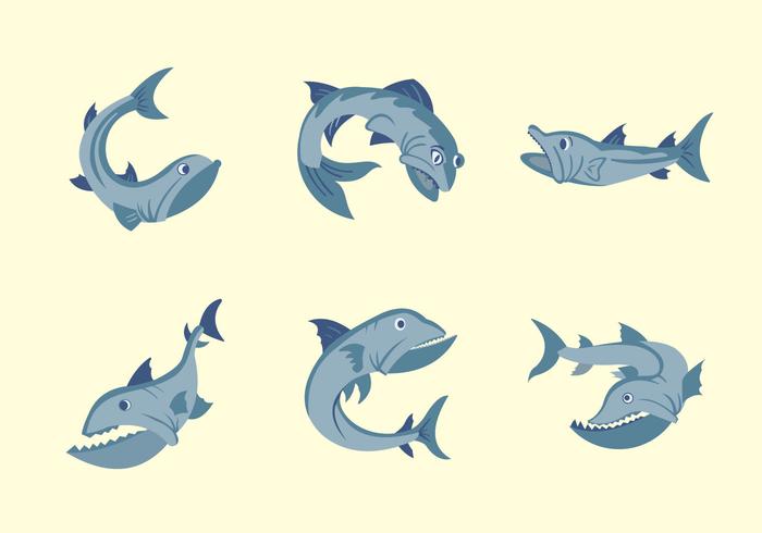 700x490 Barracuda Fish Vector Illustration