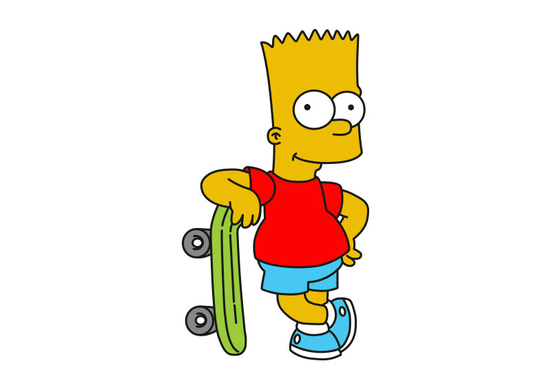 Bart Simpson Vector At Vectorified.com | Collection Of Bart Simpson ...