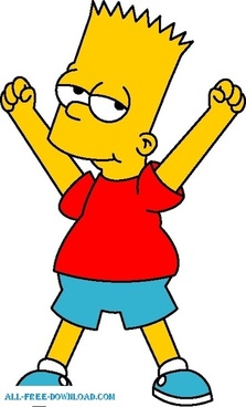 223x368 Bart Simpson Vector Free Free Vector Download